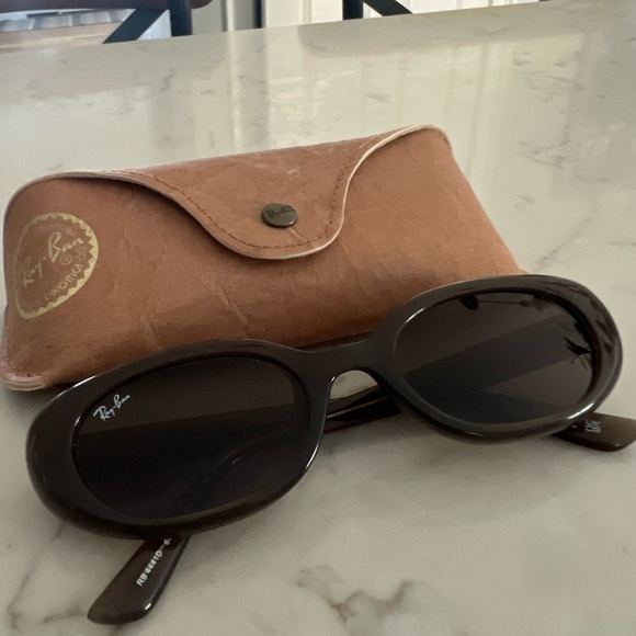Ray-Ban Women's Dark Brown Oval Sunglasses - Picture 6 of 8